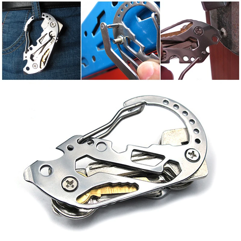 

Holder Clip Gadget Quickdraw Multipurpose Hanger Buckle Climb Tool Multi Tool Utility Carabiner Camp Key Organizer Outdoor Tools