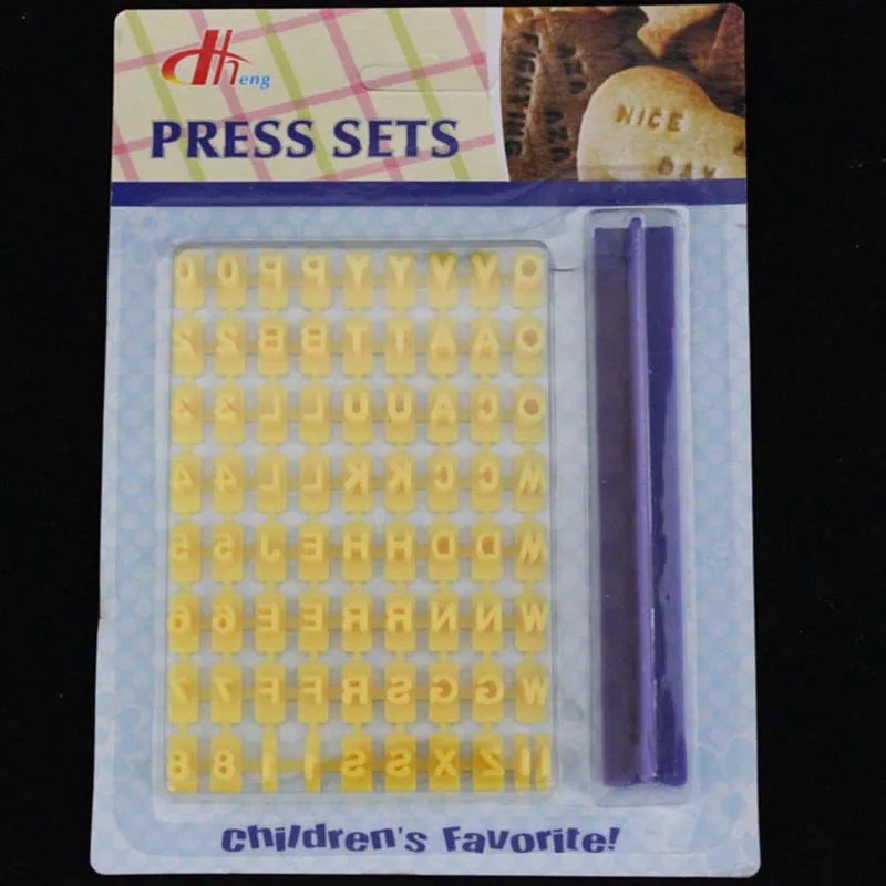 Форма для печенья английский алфавитно-цифровой символ печать бисквитная форма