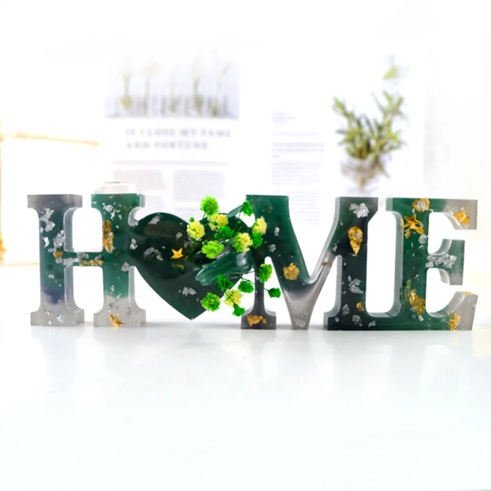 Письмо LOVE HOME семейная форма из смолы силиконовая эпоксидная смола литье в форме