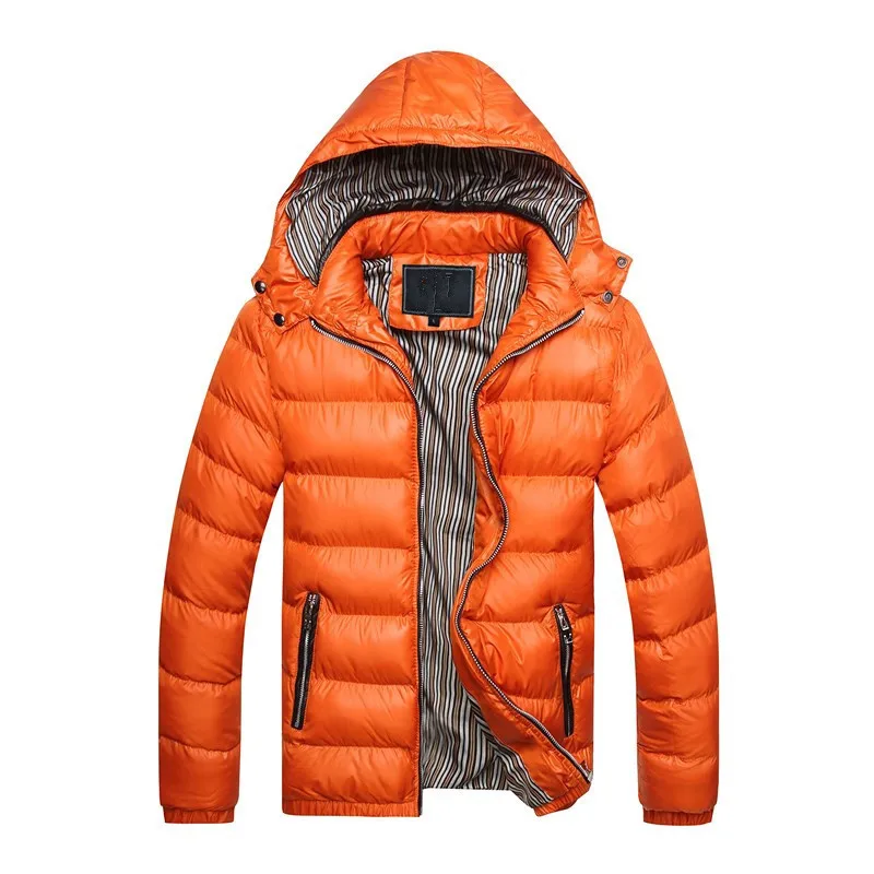 

Winter Men's Cotton Jacket Short Hooded Coat Keep Warm Zipper Jackets For Men Autumn Male Padded Coats Parka Plus Size M-8XL