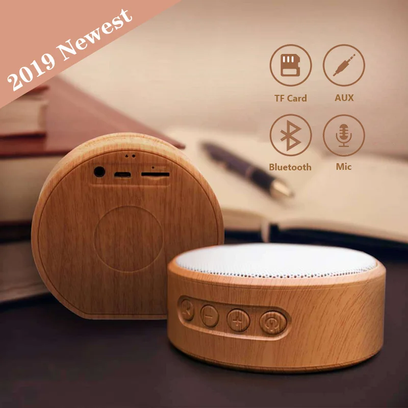Модный простой беспроводной Bluetooth динамик Портативный уличный сабвуфер Настольный аудио мини-динамик TWS Поддержка TF карты AUX Play USB