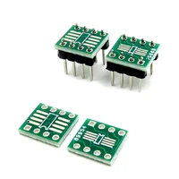 10pcs 0 65mm1 27mm electronic circuit tssop8 ssop8 sop8 smd to dip8 adapter to dip pin header pcb board converter double sides