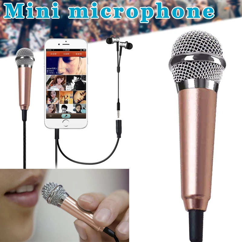 Новая версия мини караоке конденсаторный микрофон для iPhone Samsung Andriod планшет |
