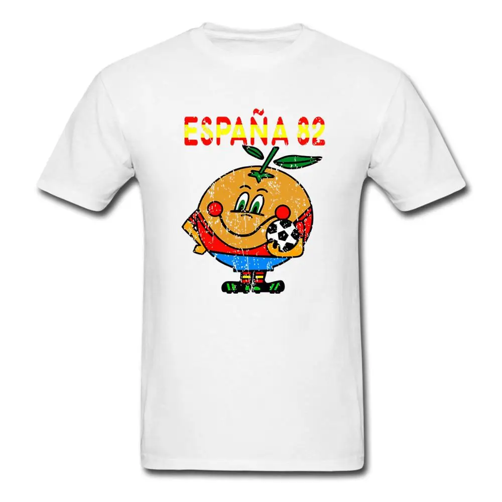 

Espana 82 Spain Retro T Shirts orange 1982 vintage Printed tee USA size
