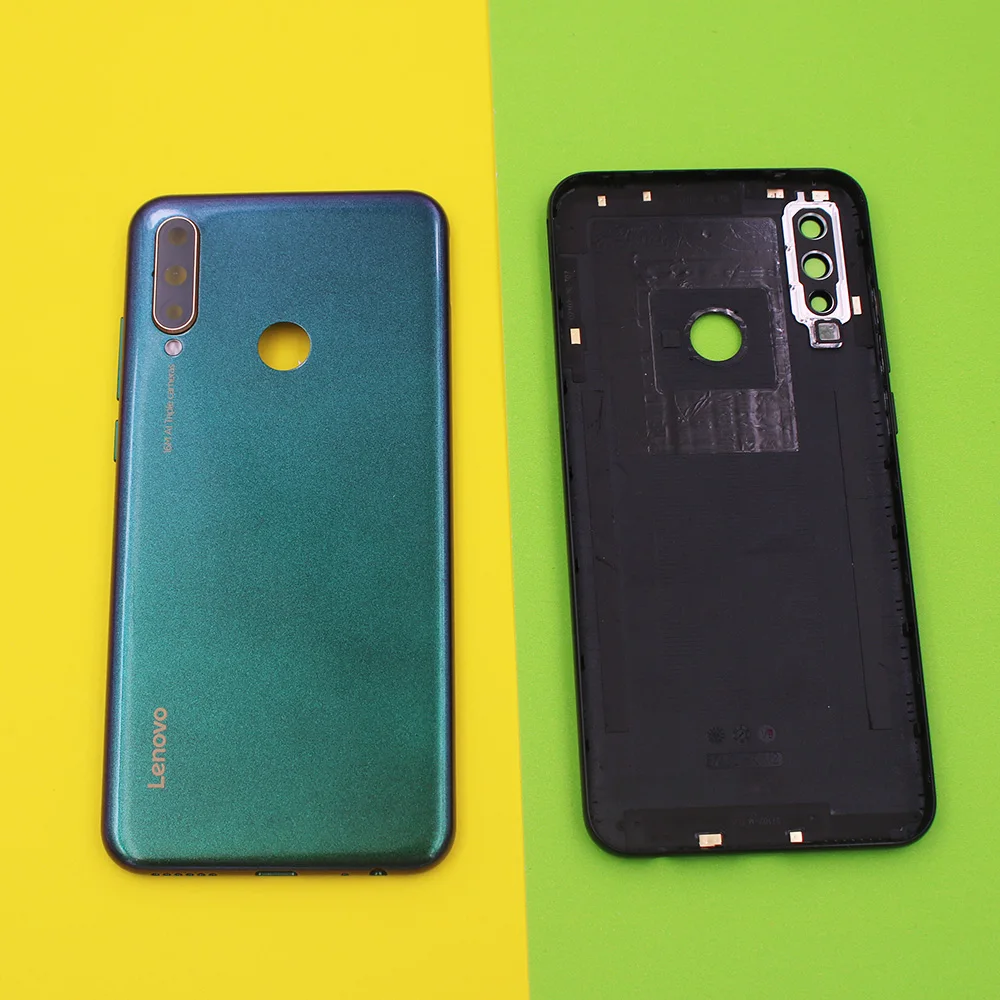new original battery cover case for lenovo z6 lite youth l38111 back door housing mobile phone repair parts camera glass lens free global shipping