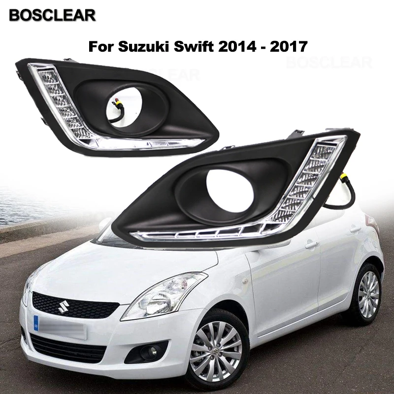 Мигающий светодиодный DRL Дневной светильник с желтый Поворотная сигнальная