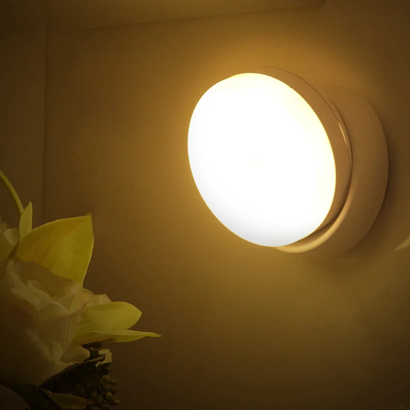 6 светодиодный s PIR Светодиодный светильник с датчиком движения, шкаф, шкаф, кровать, светодиодный светильник под шкафом, Ночной светильник д... от AliExpress WW