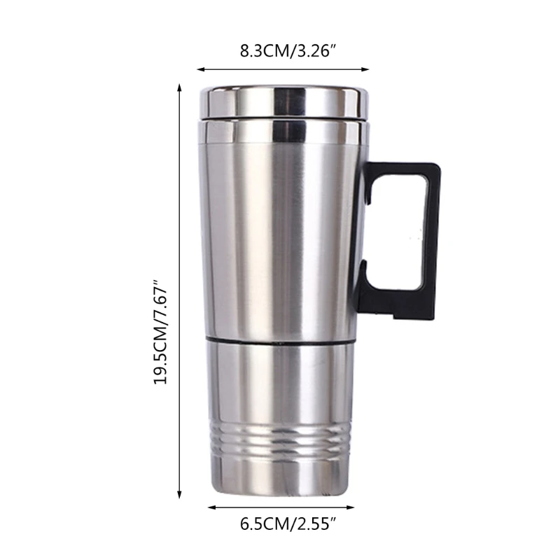 

Portable Car Heater Travel Mug 12 / 24V Stainless Steel Electric Kettle Thermo Water Cup Home Outing Supplies Drinkware