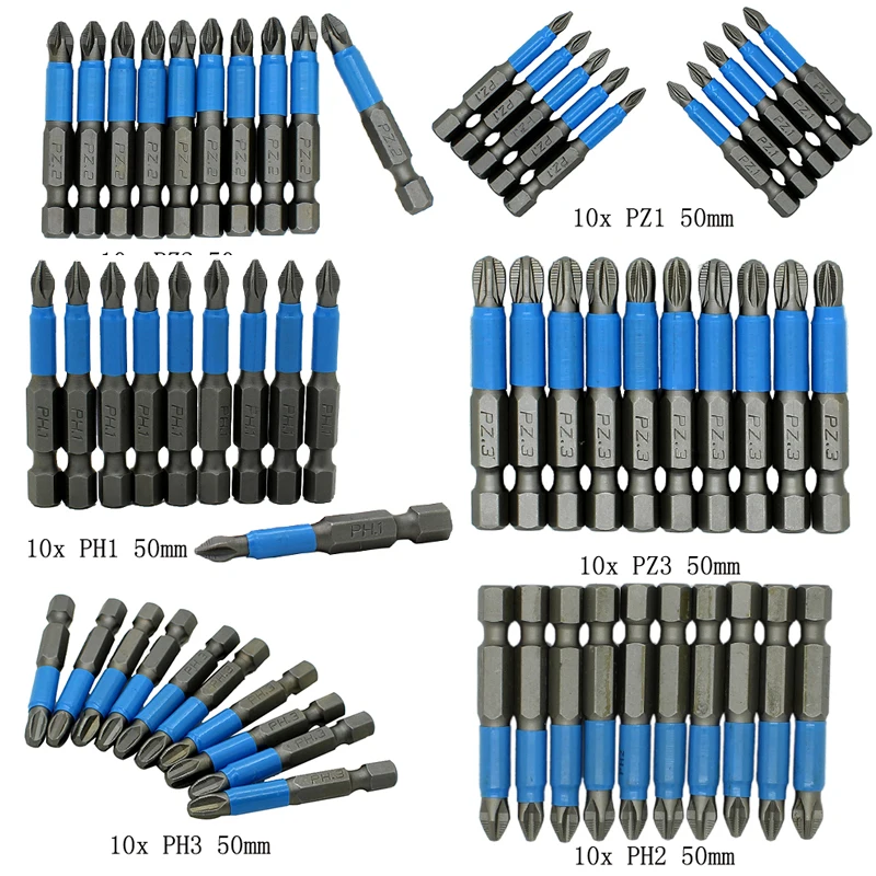 

Magnetic Screwdriver Bits Single Head Non-slip Attachment Tool Part Supply Parts