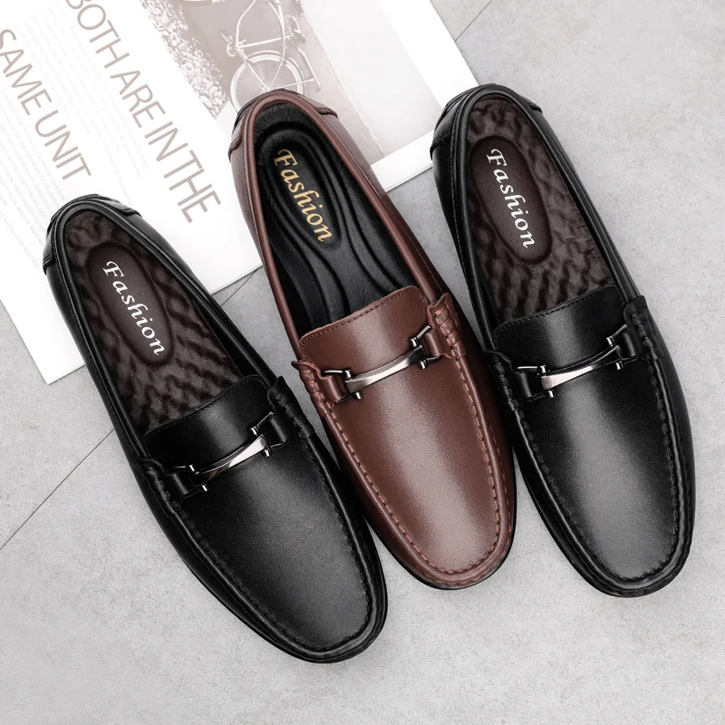 

Warm Plush Winter Shoes Men Casual Shoes Brand Penny Loafers Men Moccasins Slip On Flat Male Driving Shoes Fur Shoes Lightweight