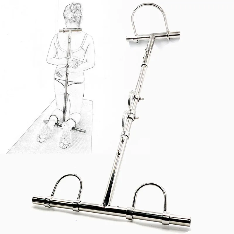 К9 штраф полка переплет тяжелые наручники из нержавеющей стали секс-воротник