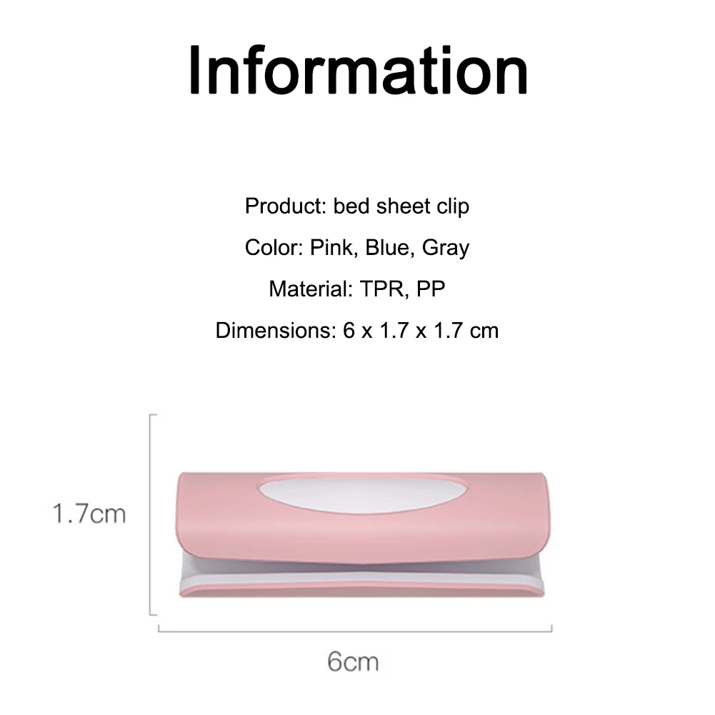 

6pcs Bedsheet Clips Plastic Slip-Resistant Clamp Quilt Bed Cover Grippers Fasteners Mattress Holder For Sheets Home Clothes Peg