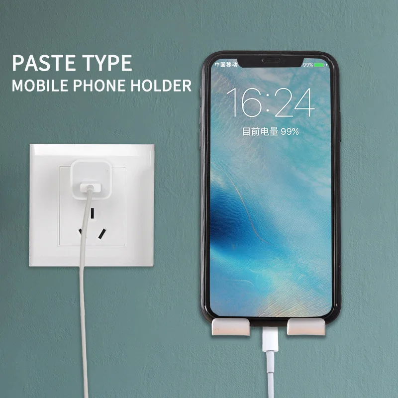 

Wall Cell Phone Holder Stand For iPhone 12 Pro XS Max XR Xiaomi mi 9 Samsung S10 Plus Adjustable Universal Mobile Tablet Bracket