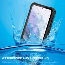 Redpepper Transparent Waterproof Case For Samsung Galaxy S21 Ultra S20 S10 Plus S9 Note 20 10 9 8 Seal Swim TPU+PC Armor Cover