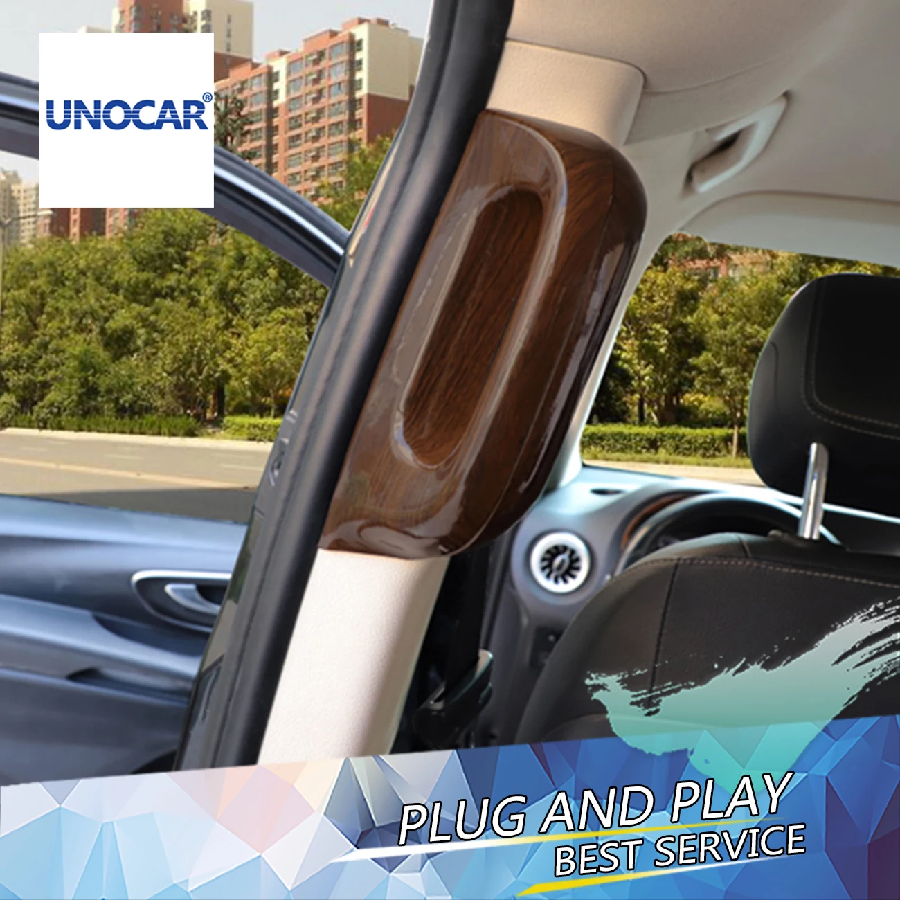 

Car style for 16-21 Benz Vito peach grain interior decoration vitof specially modified interior bright strip with high quality