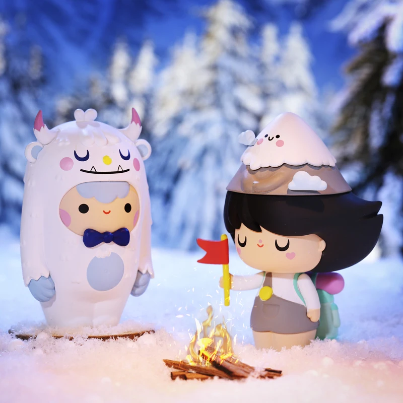 POP MART-caja ciega de exploraci&oacute;n Momiji, juguetes coleccionables, mu&ntilde;eca de Anime Original, regalo de figura para ni&ntilde;a, cumplea&ntilde;os, kawaii, navidad-3
