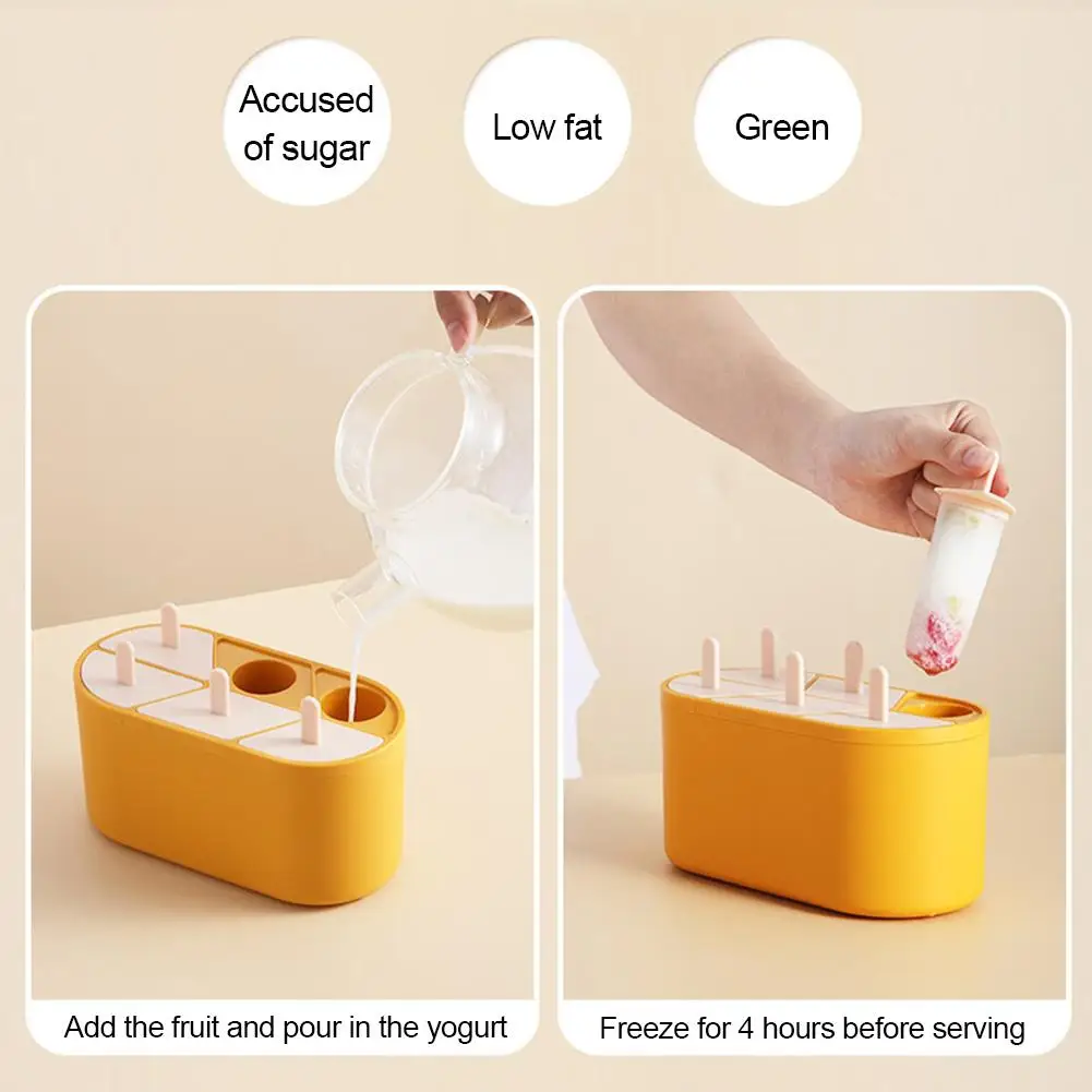 

Six Silicone Ice Cube Household Ice Mold Ice Stick Ice Cream Mold