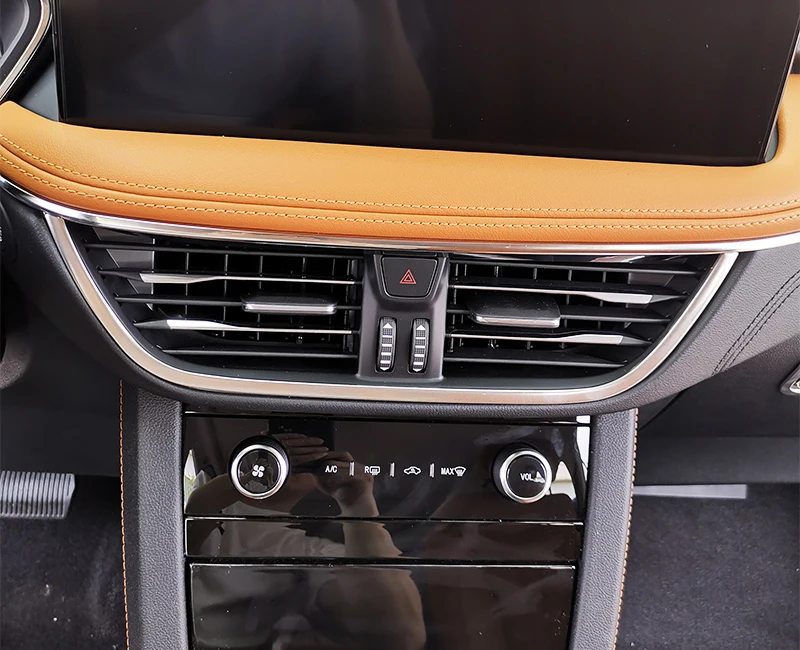 

for Ford Kuga Escape 2020 2021 Interior Accessories Stainless Steel Middle Air Vent Decorative Strip Cover Trim Car Styling