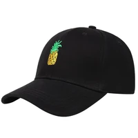 high quality all seasons womens baseball caps fashion pineapple embroidery dad hat outdoor sports cotton golf cap mens hat