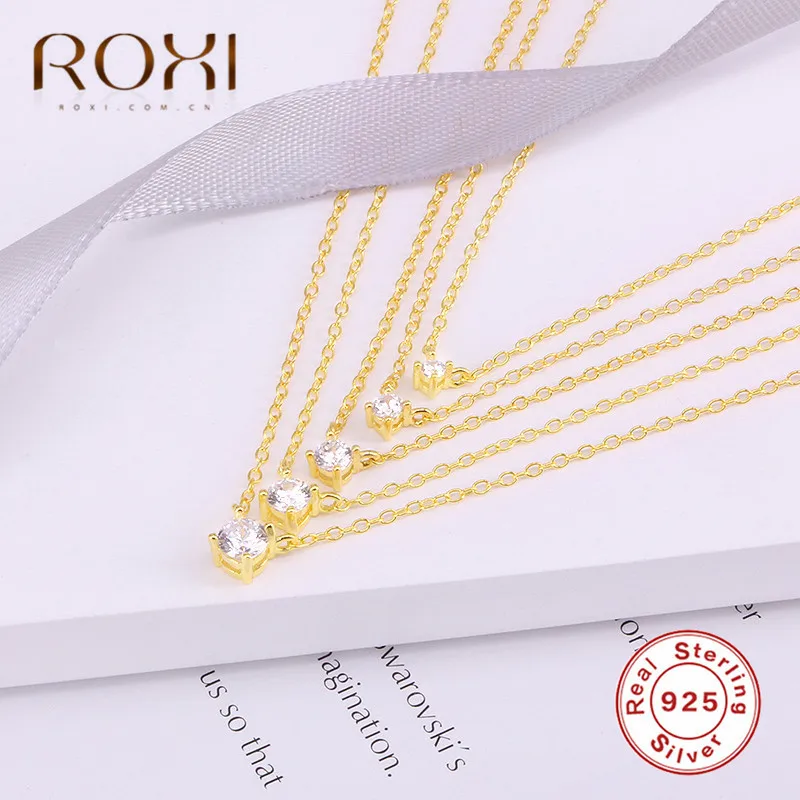 Ожерелье с подвеской из серебра 925 пробы фианитами | Украшения и аксессуары