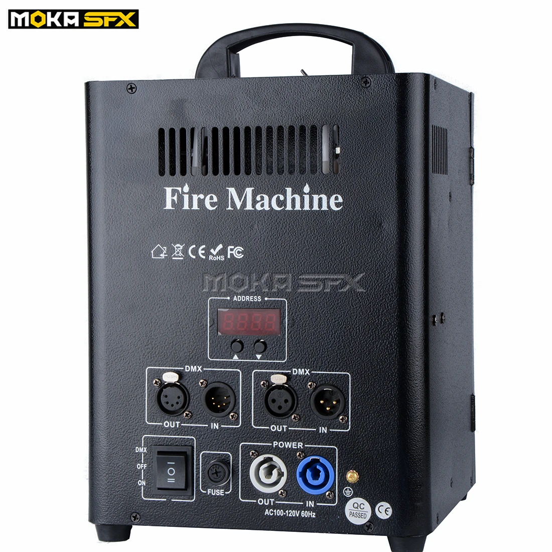 Машина для распыления огня с двумя головками DMX контроль производительности