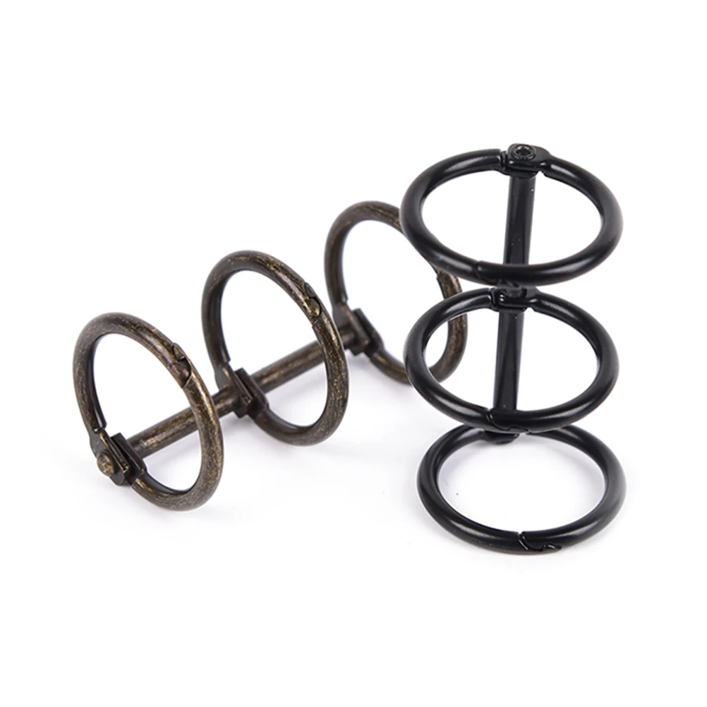 1 шт Золото Серебро свободный лист металла Сплит откидные кольца Биндер для