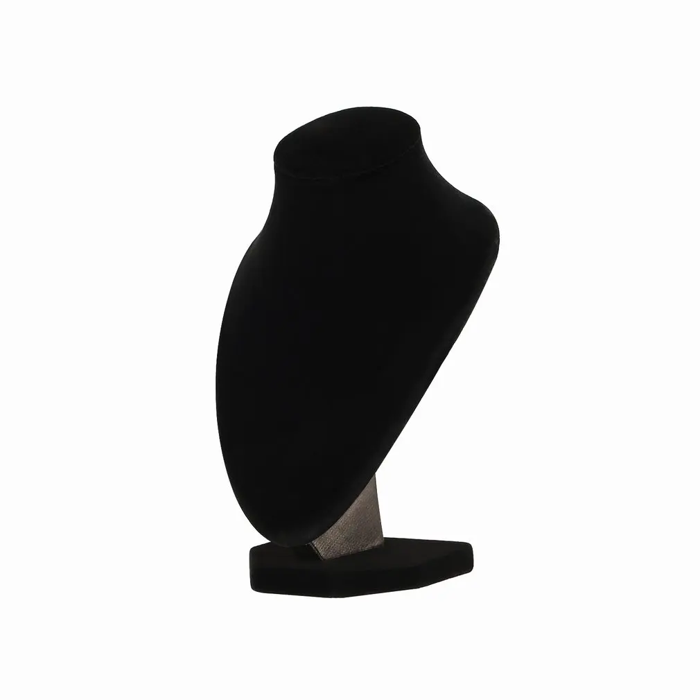 Black Velvet Necklace Pendant Jewelry Display Stand Holder Show Shelf Chain Earring Bust Organozer Showcase Rack |