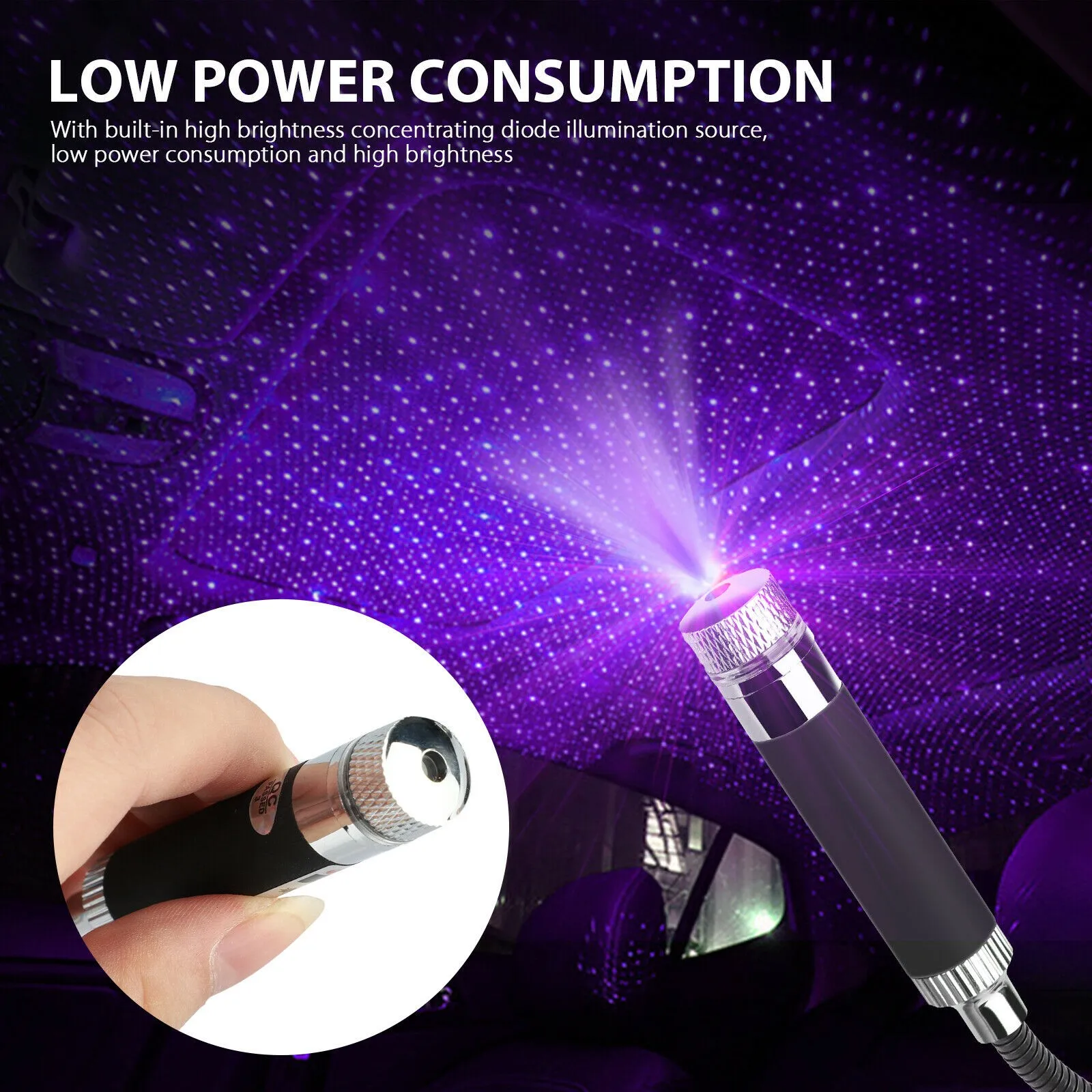 

Roof USB Projection Lamp Star Light Starry Night 1 A 1 W Accessories Atmosphere