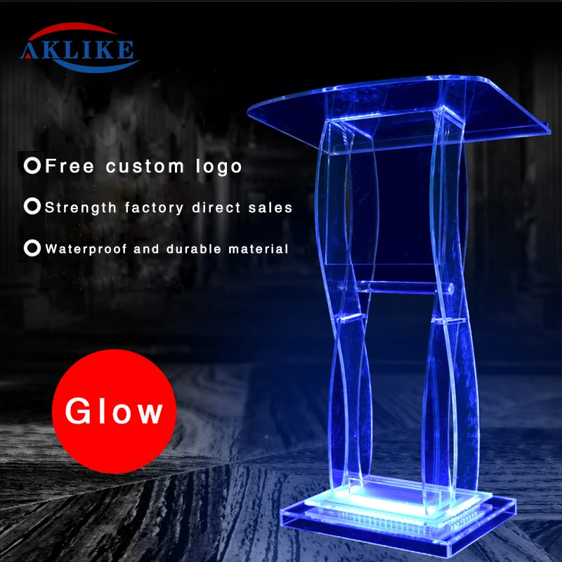 

AdirOffice Stand Up Sleek Perspex Acrylic Pulpit AKLIKE Lectern Table Office Table School Table Podium Lectern Modern Lecterns