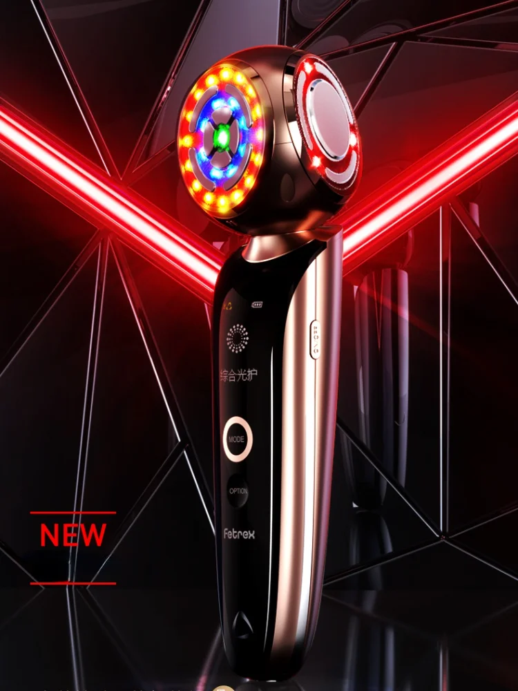 

Intelligent Three-side Rotating Beauty Instrument Upgrade The Large Row Of Lights Oxygen Injection Instrument Facial Massager
