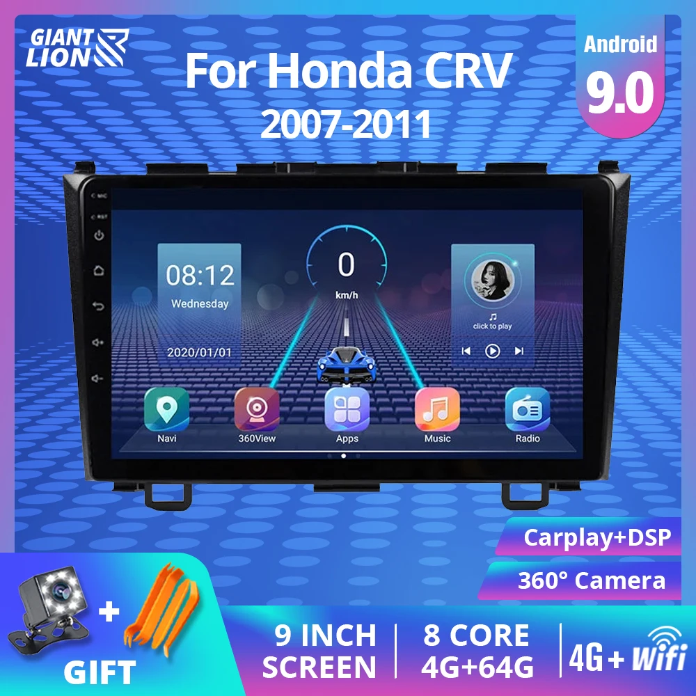 Автомагнитола 2din Android 9 0 для Honda CRV CR-V 2006-2011 навигация Автомобильный