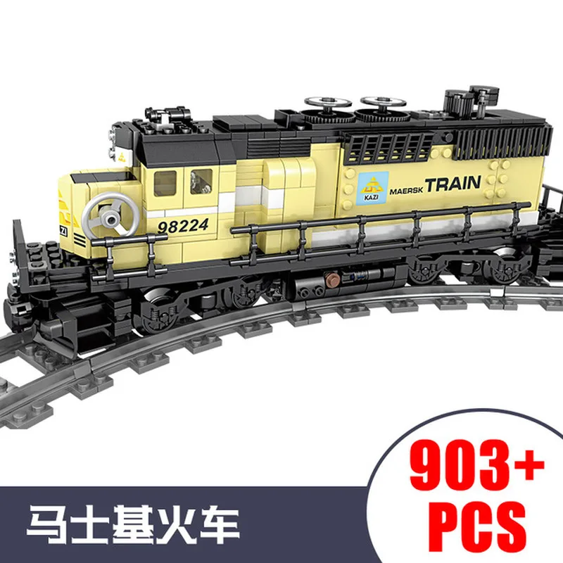 Высокотехнологичный конструктор KAZI City Train Power сделай сам игрушка MOC tech совместим