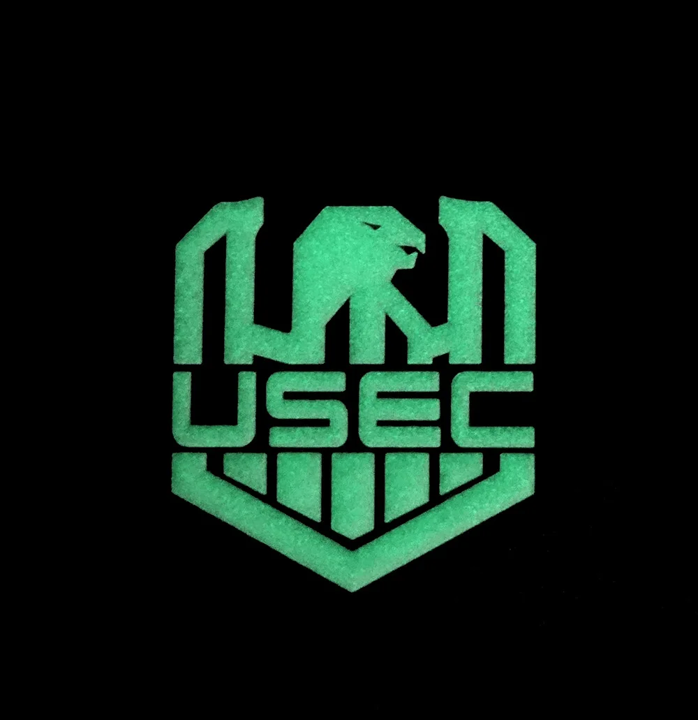 Пластырь USEC 3D из ПВХ резины фонарик фотоотражающий тактический боевой дух Череп