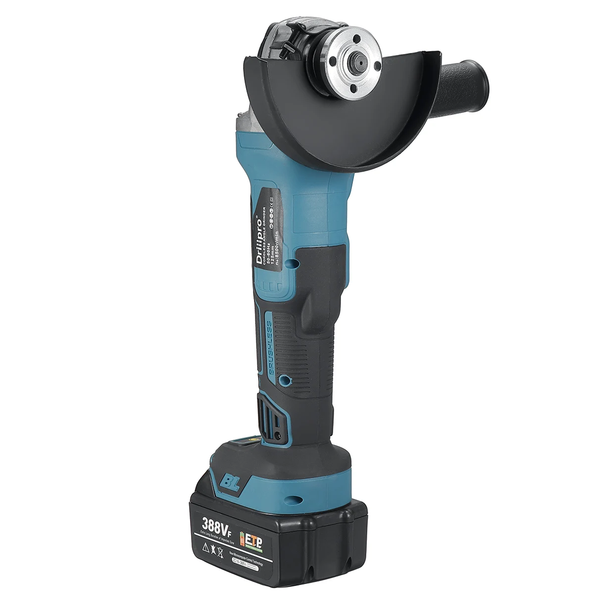 Аккумуляторная электрическая угловая шлифовальная машина Drillpro 125 мм