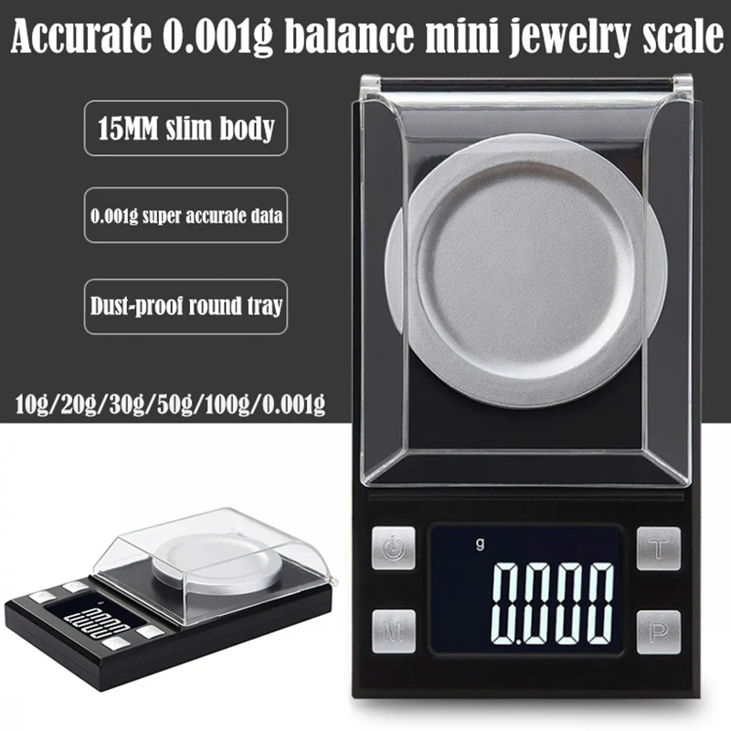 100 г/50 г/20 г/10 г 0 001 электронные весы LCD Цифровые ювелирные изделия лекарственные