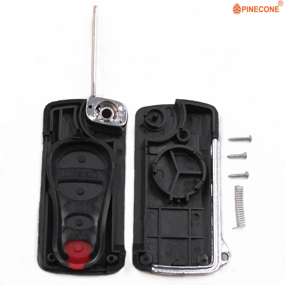 

PINECONE for Dodge Ram Dakota Durango Chrysler Jeep Cherokee 56036859 2+1 Buttons Car Key Modified Car Fob Key Shell Case