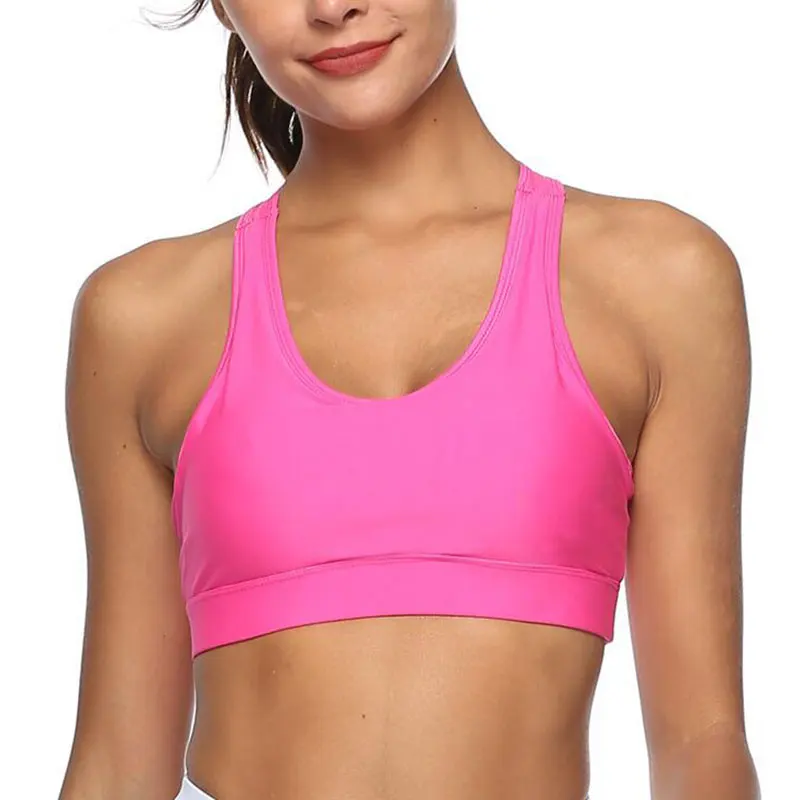 

Women Sports Yoga Running Bra Crop Top Vest Padded Bras with Pocket K2
