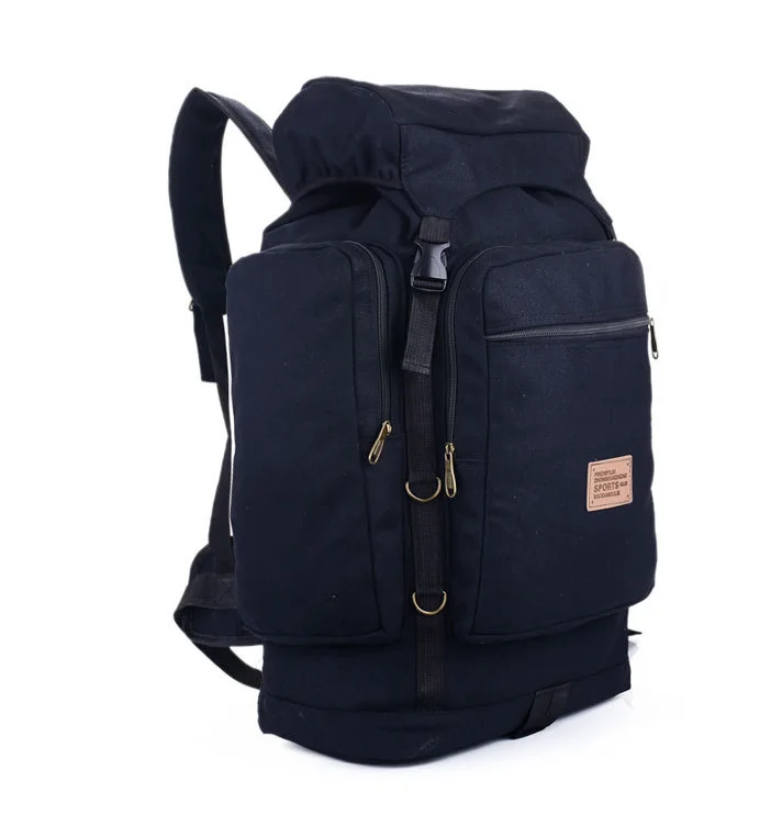 

Thick canvas backpack men's shoulders retro leisure large capacity travel bag travel rucksack 70L outdoor mountaineering bag