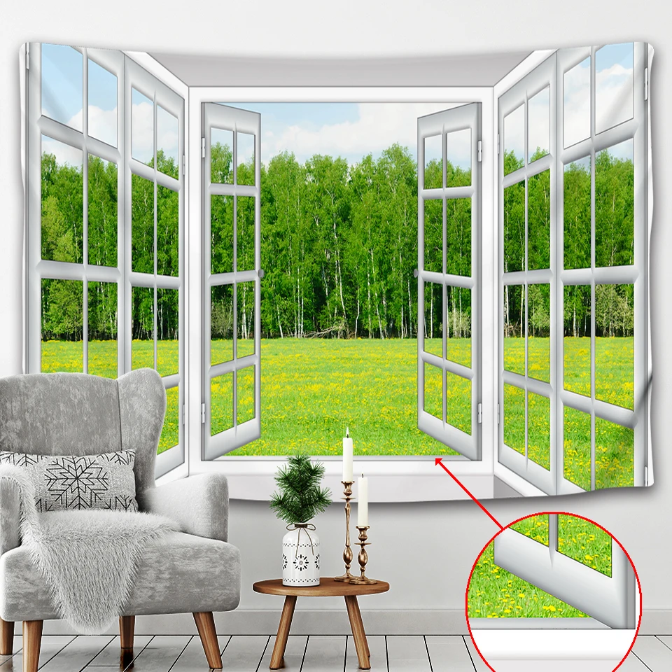 Красивый фон с глубоким лесом тканевый гобелен ведро настенный подвесной матрас