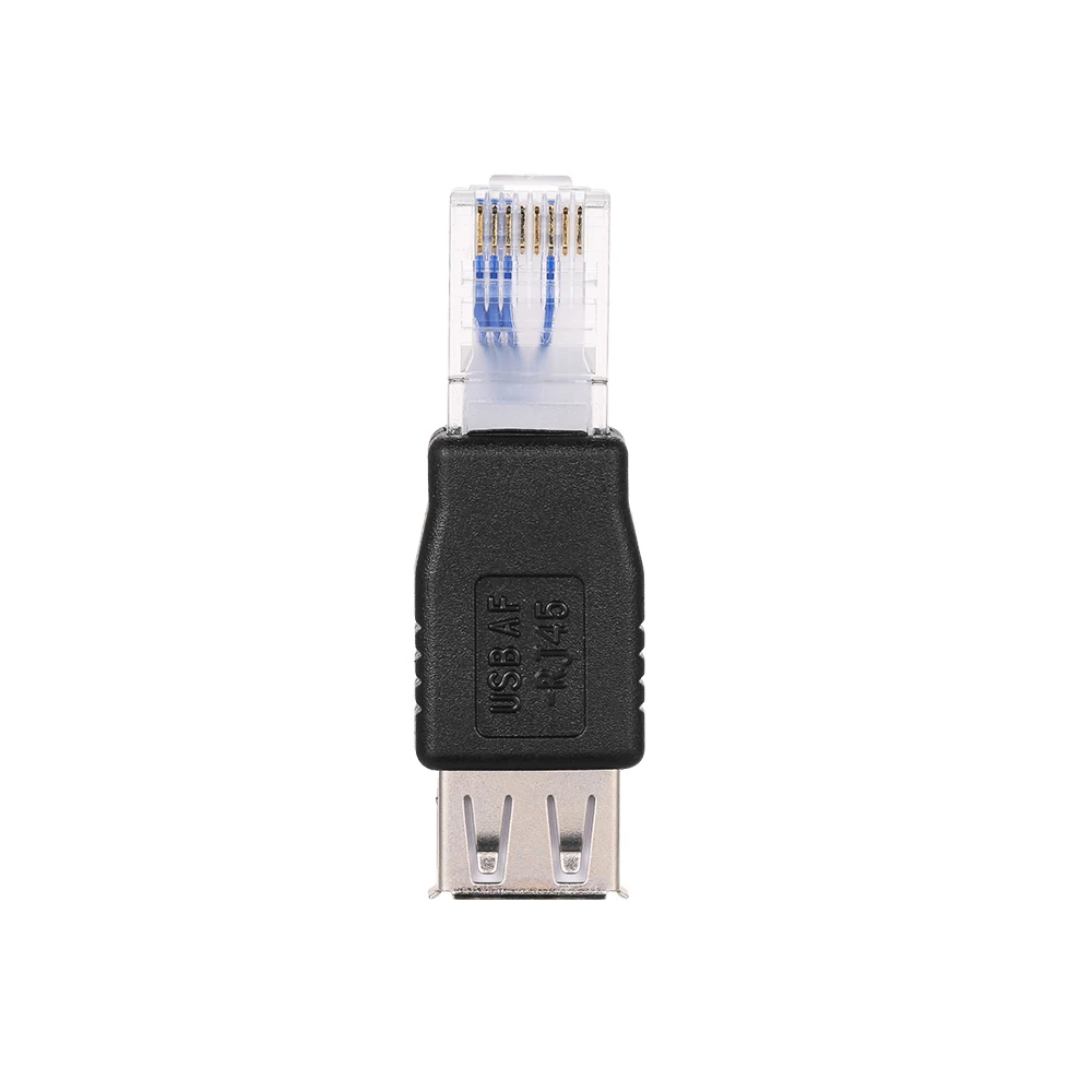Адаптер конвертер RJ45 папа разъем USB A мама Ethernet для маршрутизатора подключение к