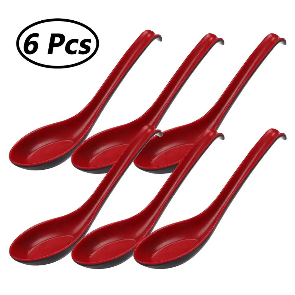 Набор ложек из 6 предметов традиционная Китайская японская лапша ложка для супа