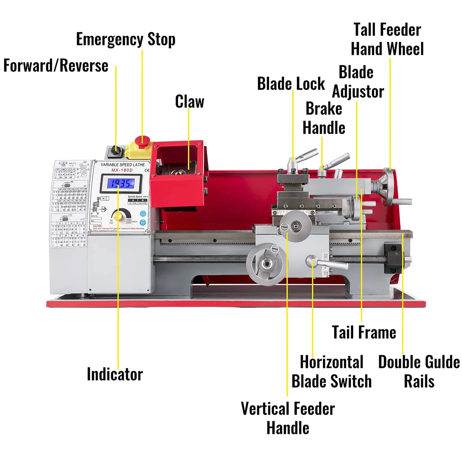 

Мини токарный станок для металла, 600 Вт