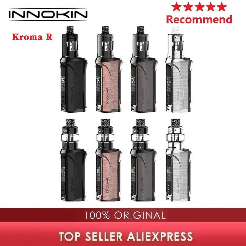In Stock Original Innokin Kroma R 80W VW Kit Vs Box Mod with Ajax Atomizer / Zlide Tank VS Coolfire Z50 | Электроника