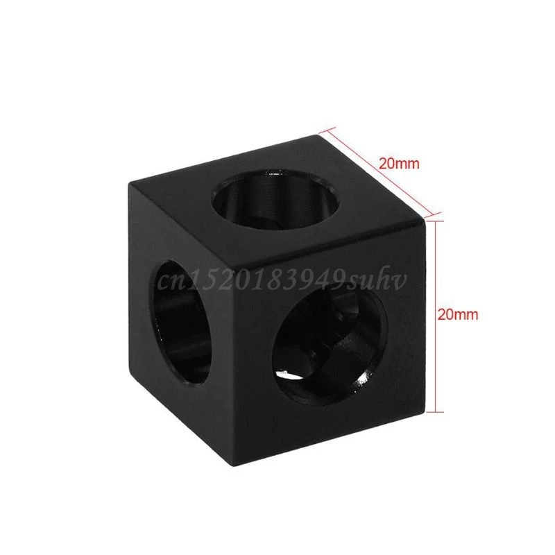 

3D Printer 2020 Block Cube Prism Connector Wheel Regulator Cube Corner V-slot Three Way Corner Connector 90 degree Angle Bracket