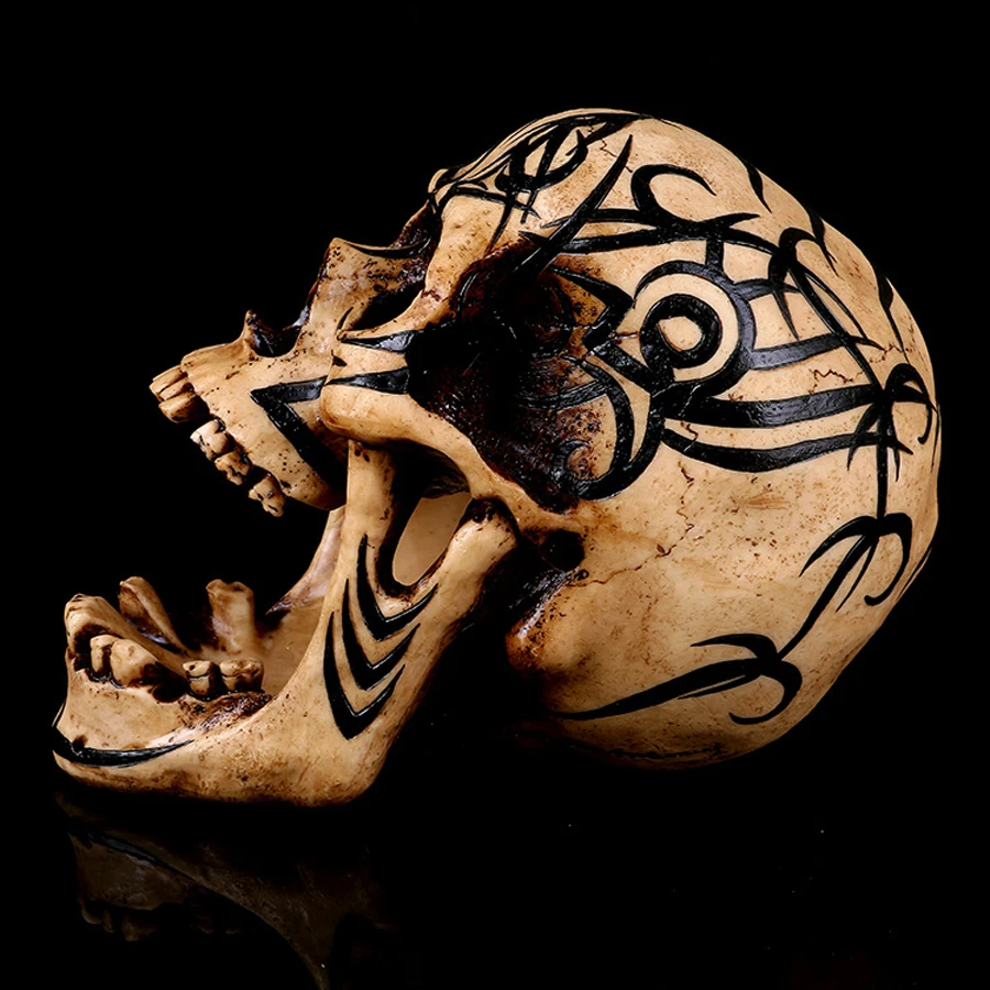 Креативный человеческий тотем Череп каучуковые изделия Рор череп в масштабе 1:1