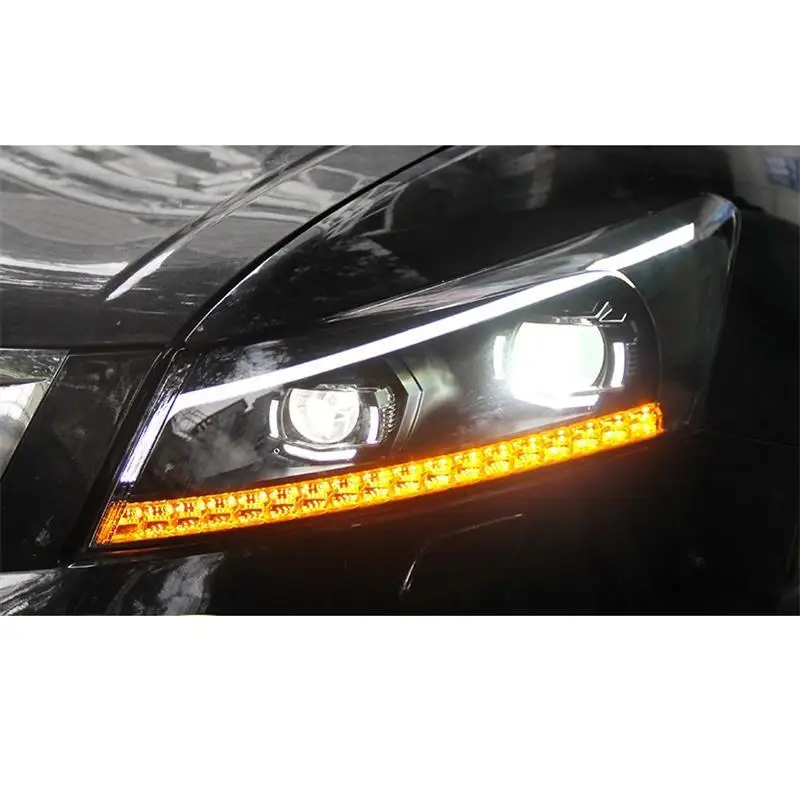 Наружные Drl Luces Assessoires Neblineros Led Para Авто Cob дневные ходовые фары автомобильные фары в сборе 08 для Honda Accord