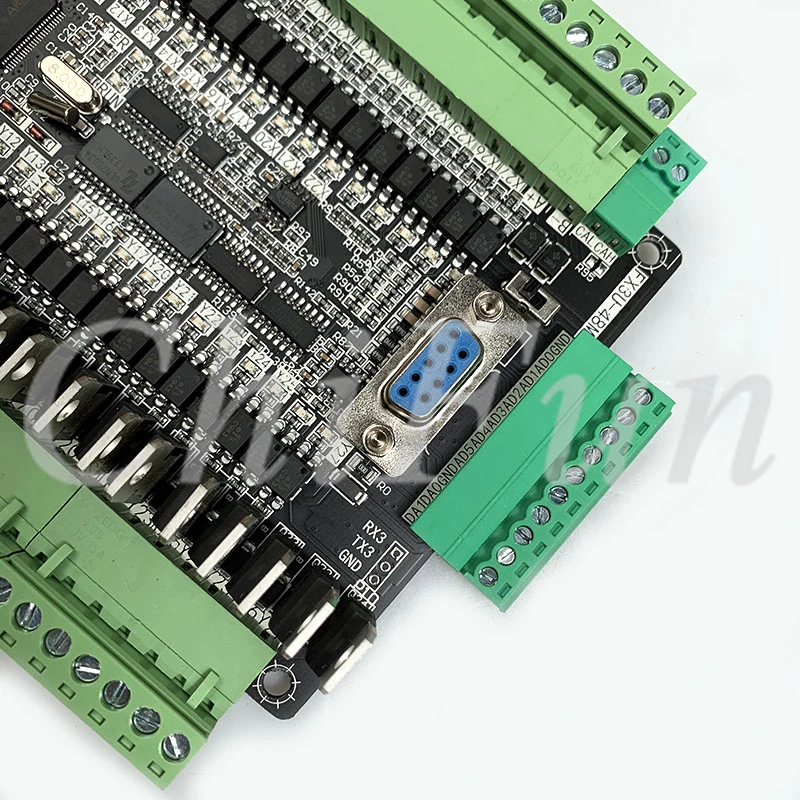 Плата промышленного управления PLC FX1N FX2N FX3U 48MT/40MT 6AD 2DA 24 входа выхода транзисторов