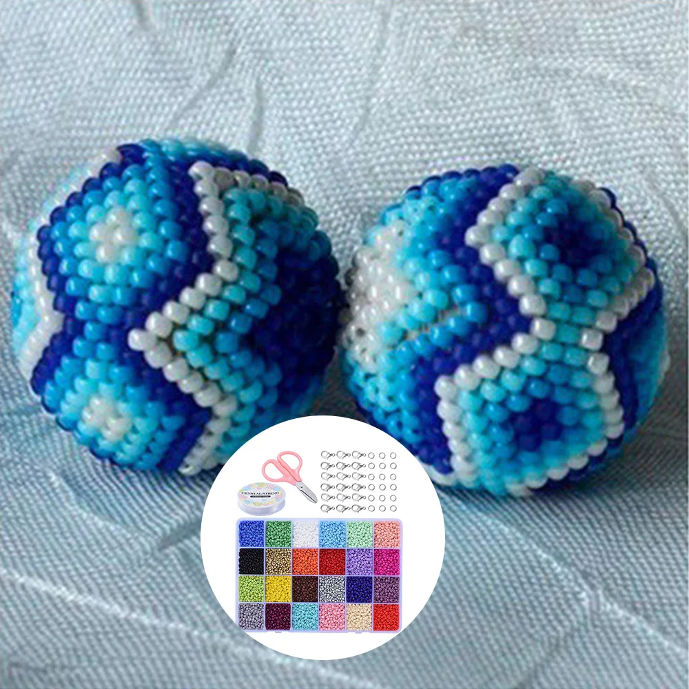 

24 Color Seed Beads for Bracelets Acrsikr 2/3/4mm Colored Small Glass Beads for Bracelets Jewelry Making Crafts