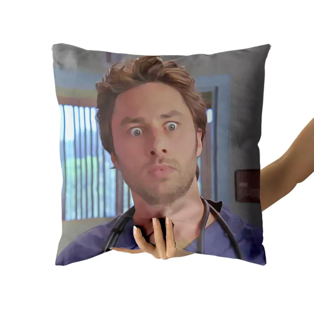 Zach Braff J.D хлопчатобумажные брезентовые наволочки на заказ для диванных подушек