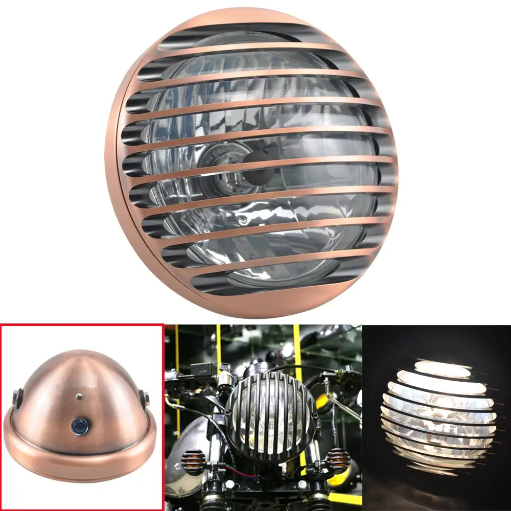 6 &quotголовной светильник H4 12V головной фара мотоцикла передний лампа для Harley Choppers
